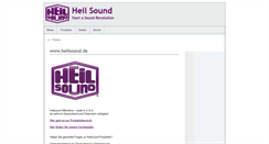 Desktop Screenshot of heilsound.de